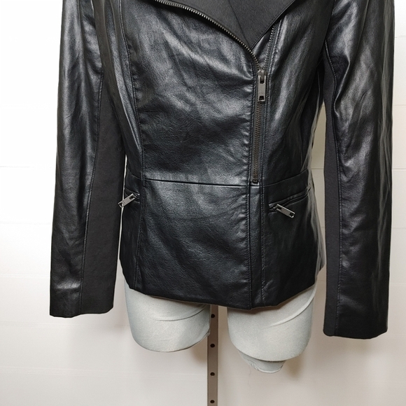 DKNY Faux Leather Jacket Size M - Picture 3 of 16